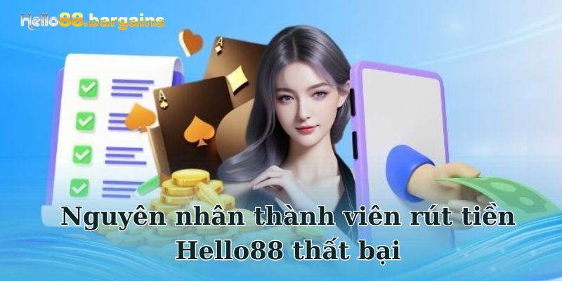 Rút tiền Hello88: Các bước giải ngân tiền cược nhanh chóng 5 Nguyên nhân rút tiền tại Hello88 thất bại